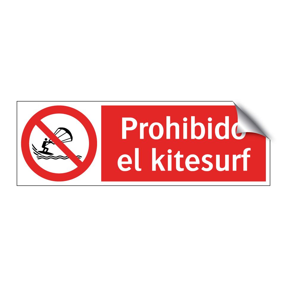 Prohibido el kitesurf