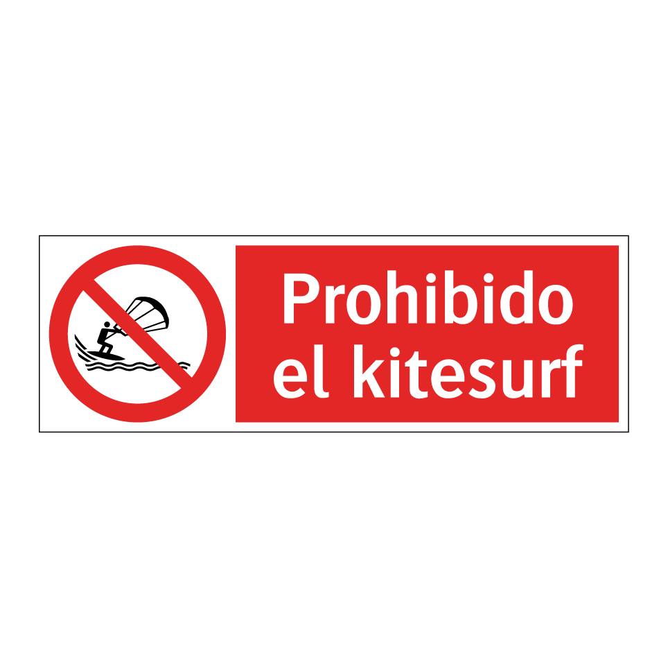 Prohibido el kitesurf