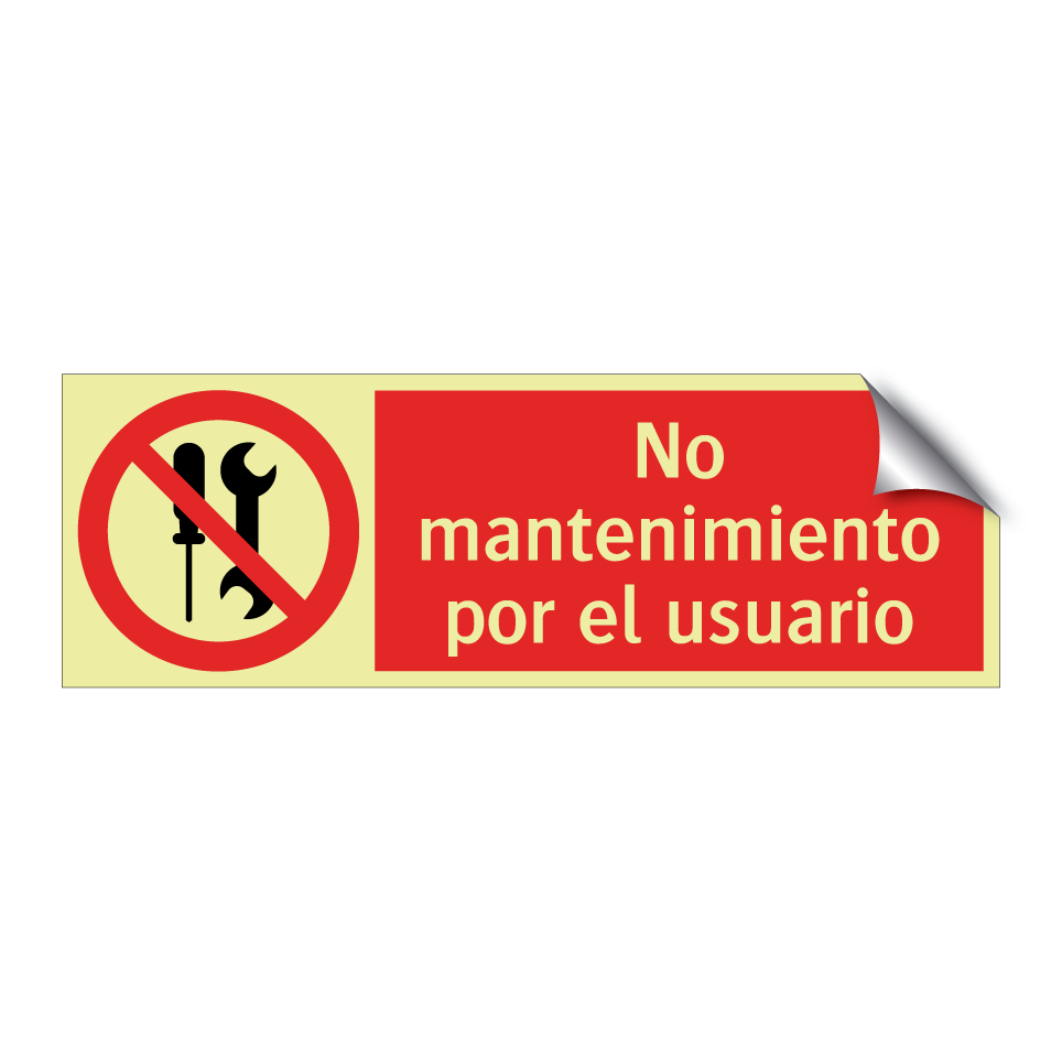 No mantenimiento por el usuario