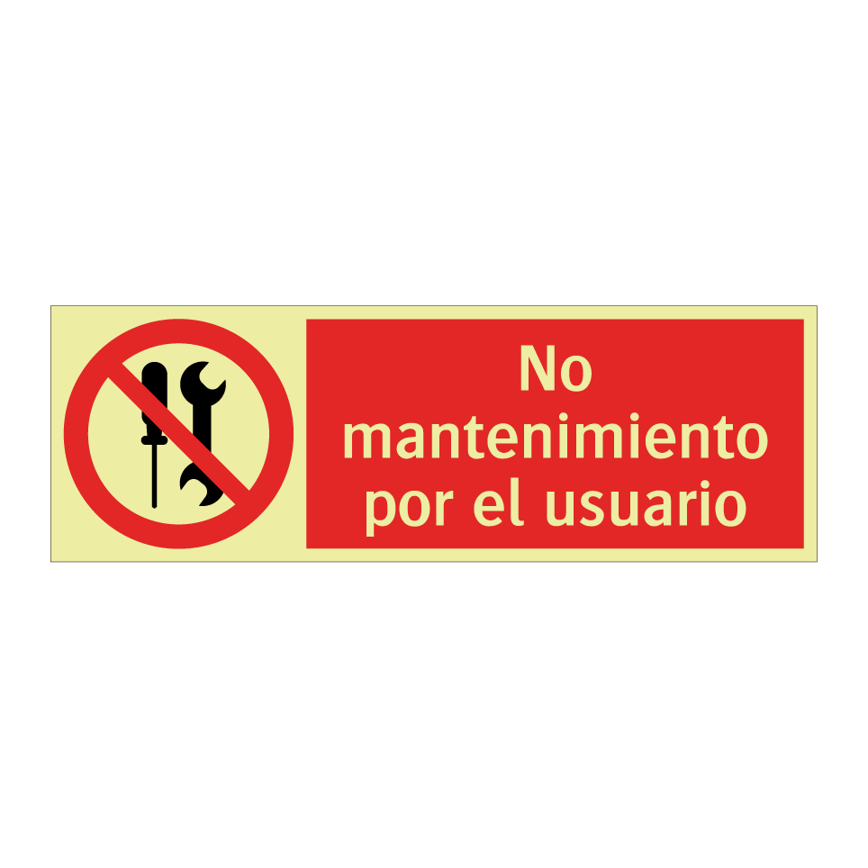 No mantenimiento por el usuario