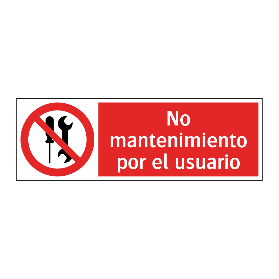 No mantenimiento por el usuario