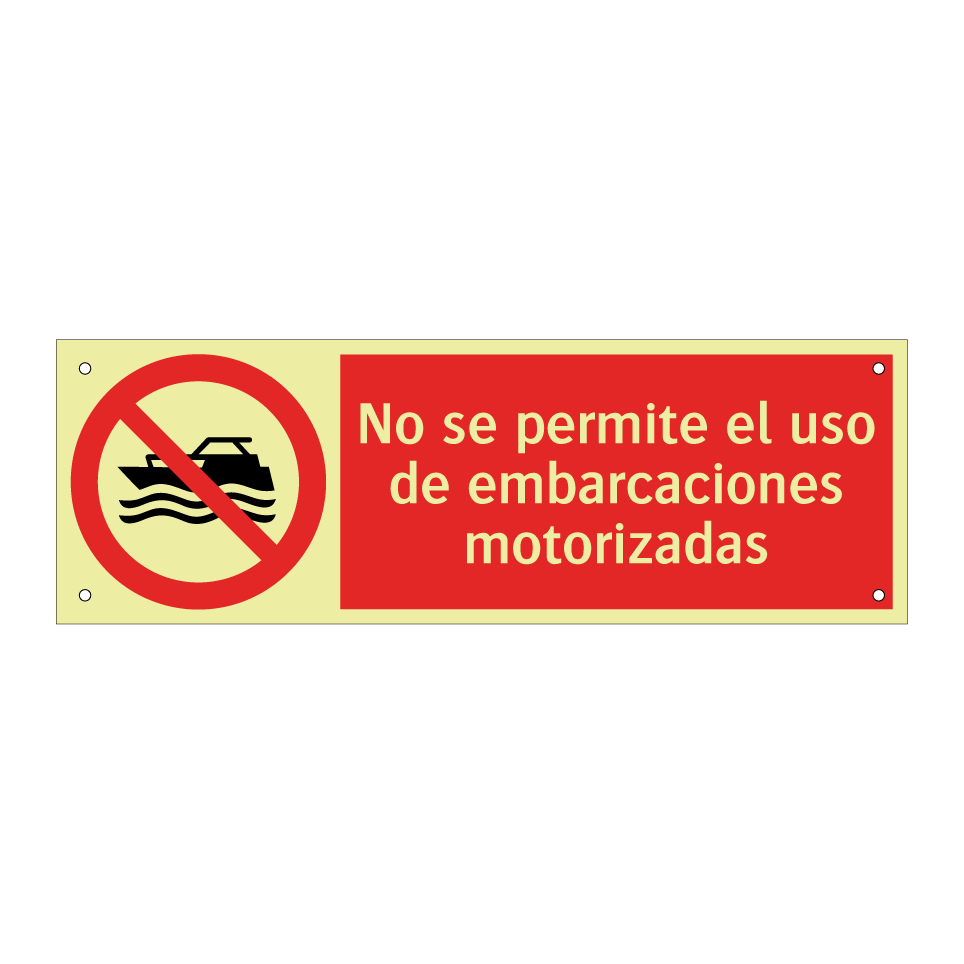 No se permite el uso de embarcaciones motorizadas