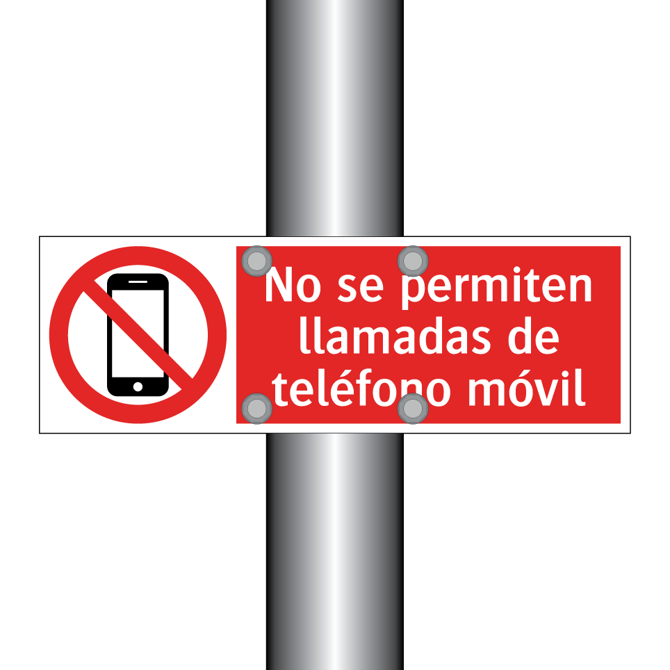 No se permiten llamadas de teléfono móvil