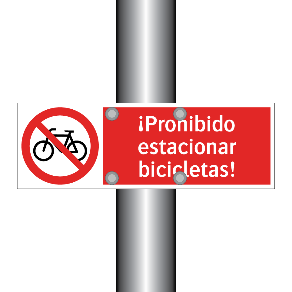 ¡Prohibido estacionar bicicletas!
