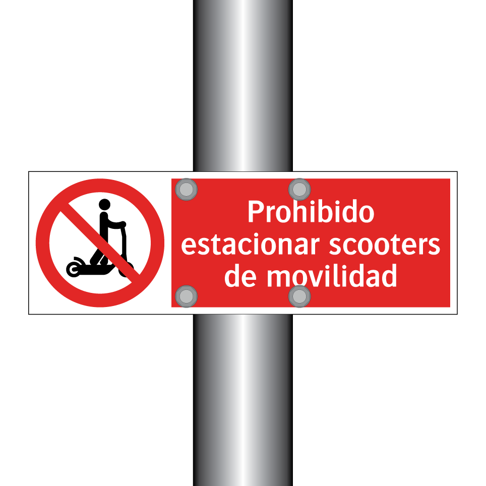 Prohibido estacionar scooters de movilidad