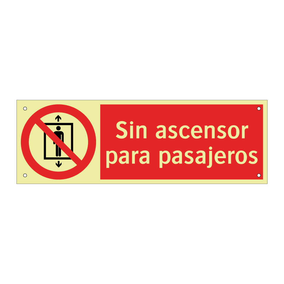 Sin ascensor para pasajeros