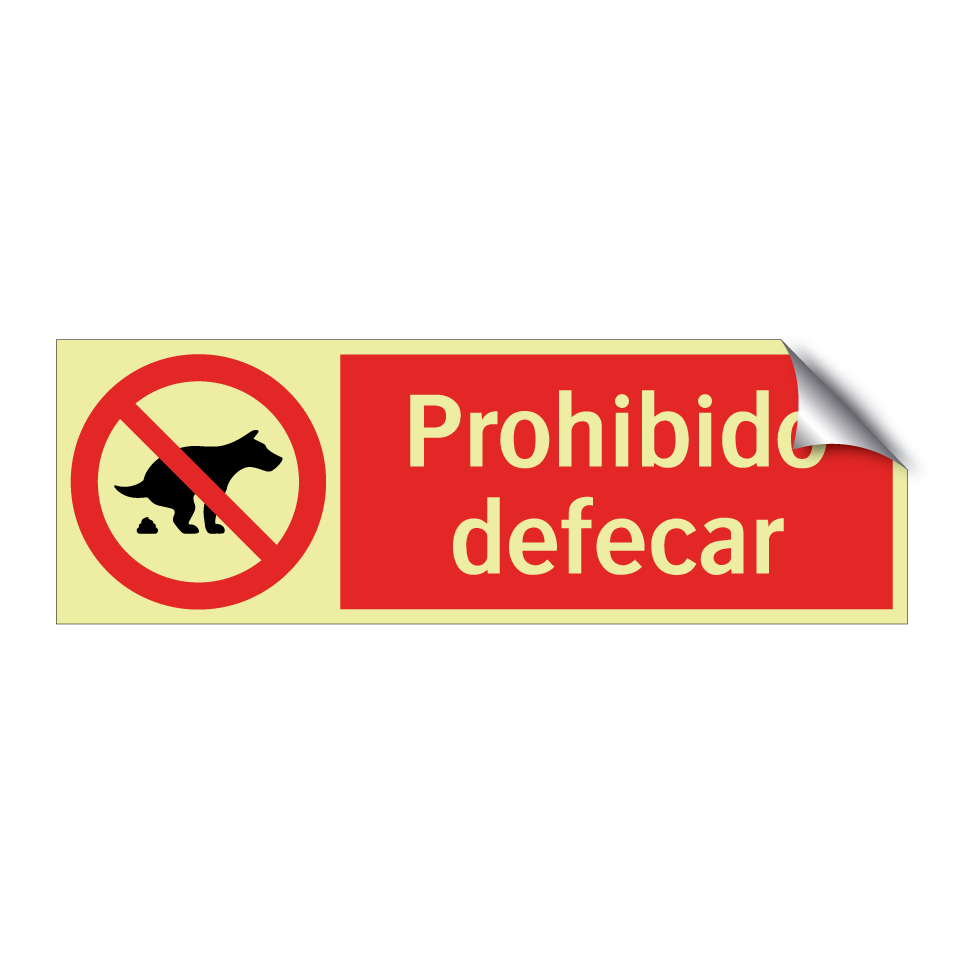 Prohibido defecar