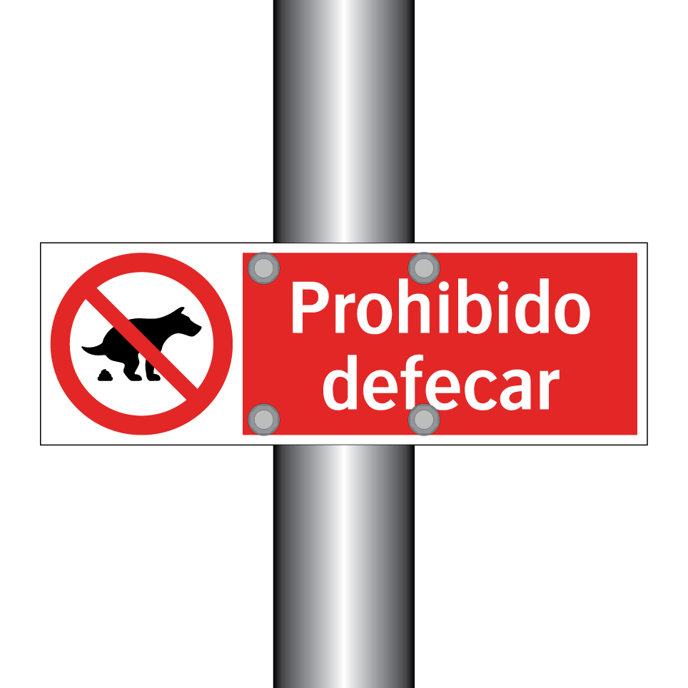 Prohibido defecar