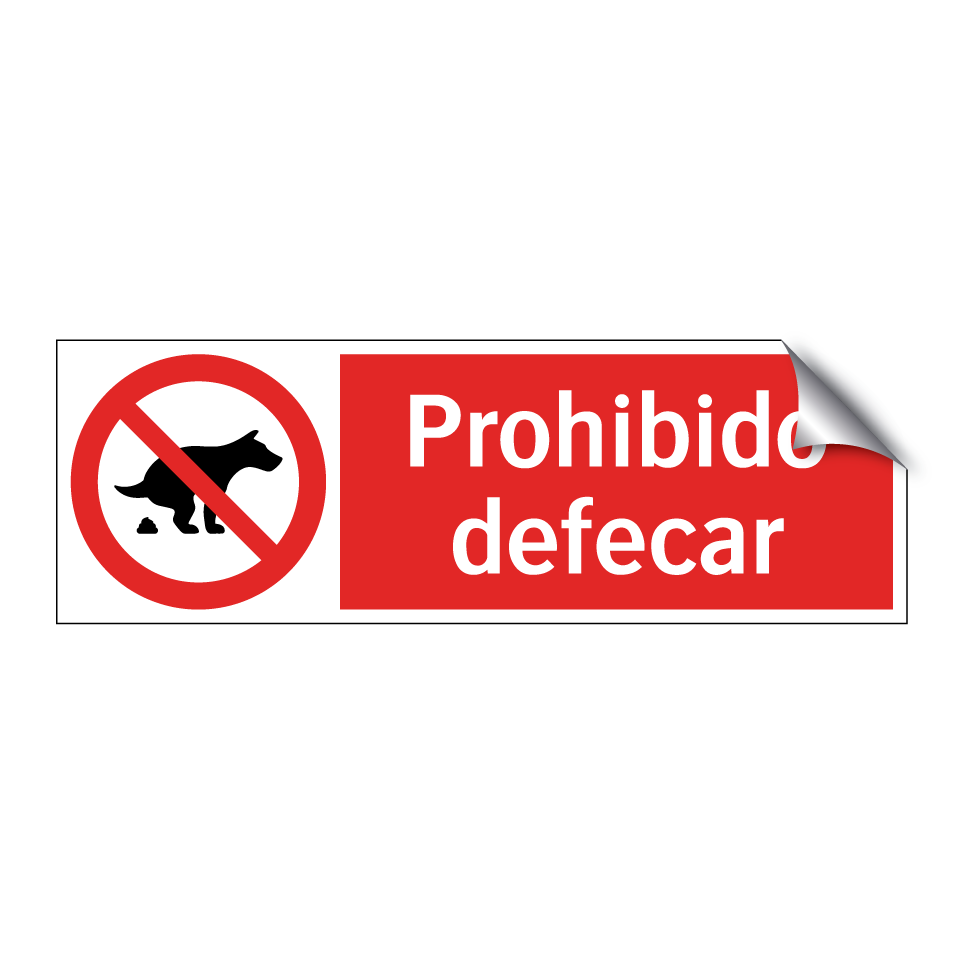 Prohibido defecar