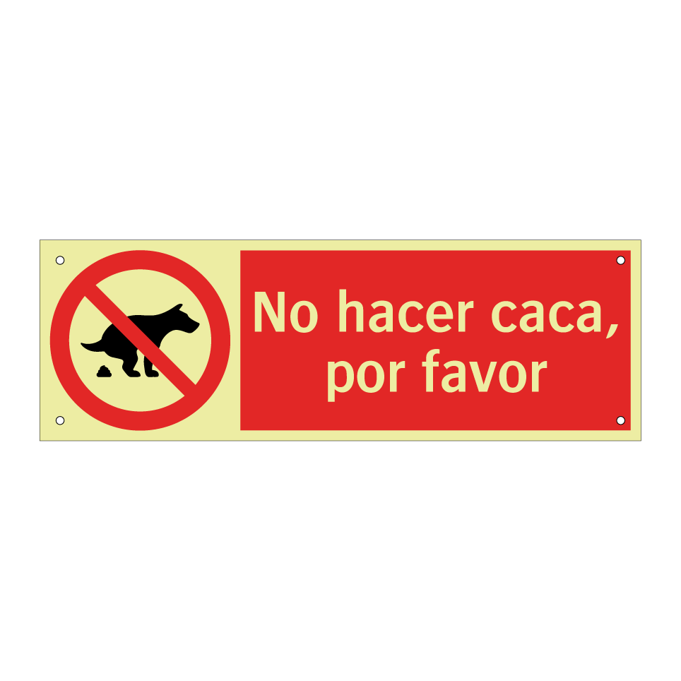 No hacer caca, por favor