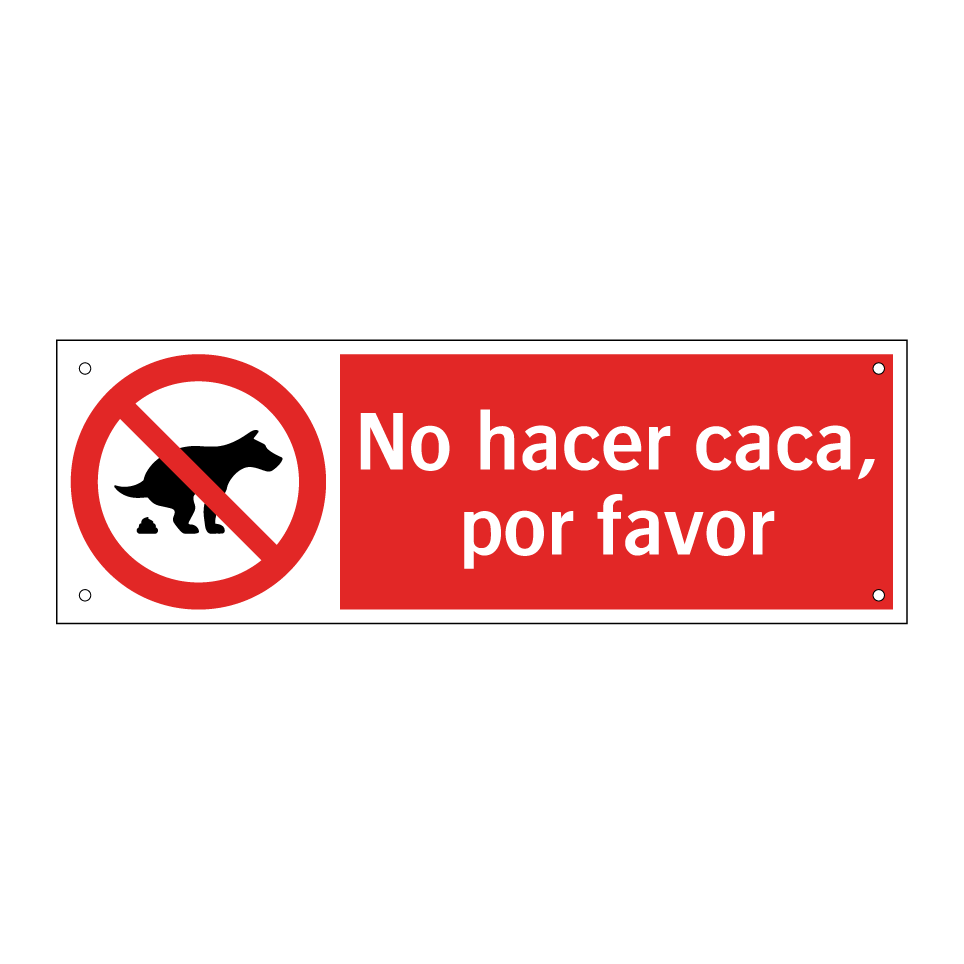 No hacer caca, por favor