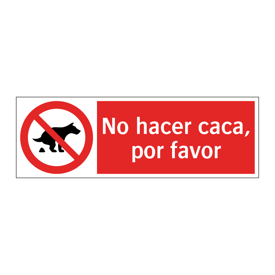 No hacer caca, por favor