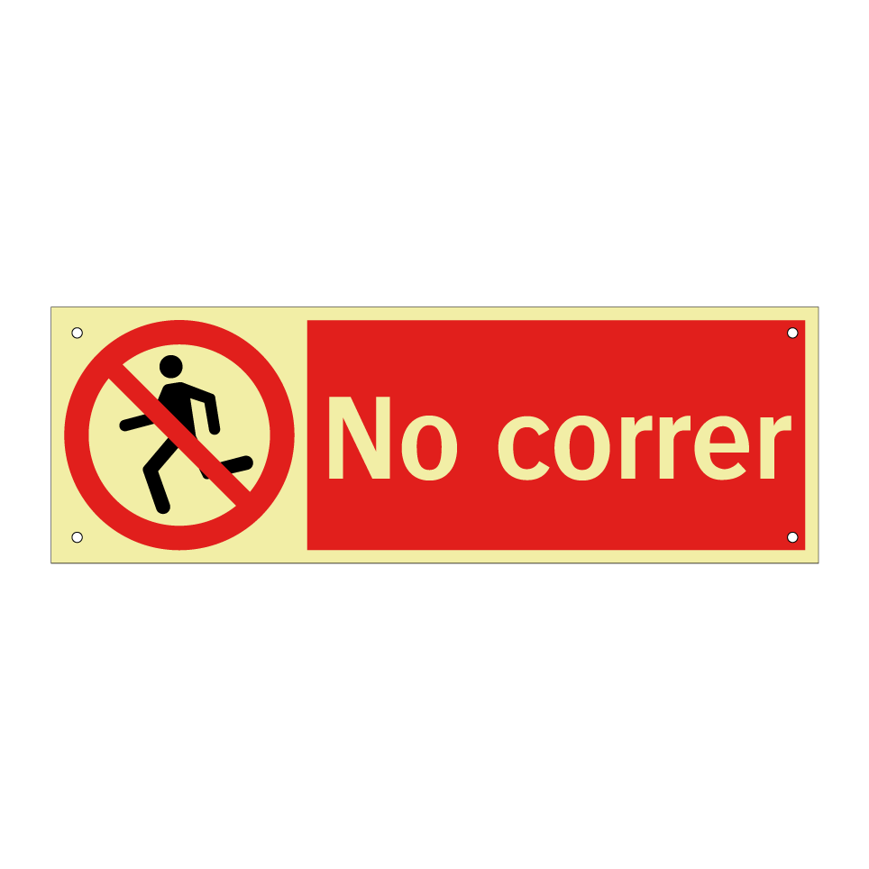 No correr