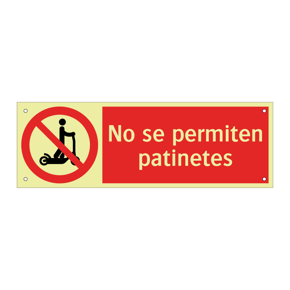 No se permiten patinetes