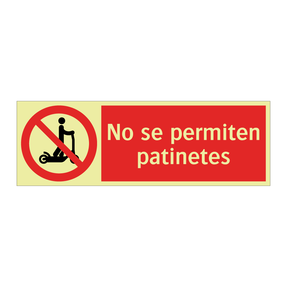 No se permiten patinetes