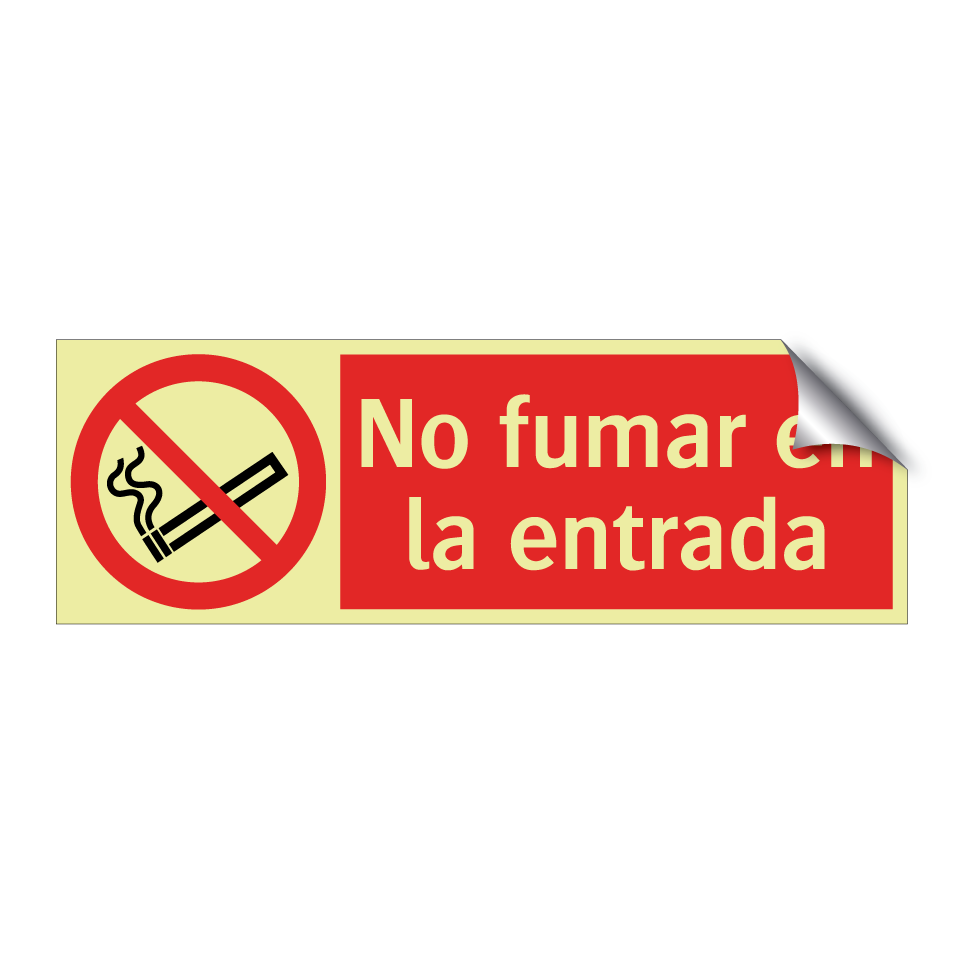 No fumar en la entrada