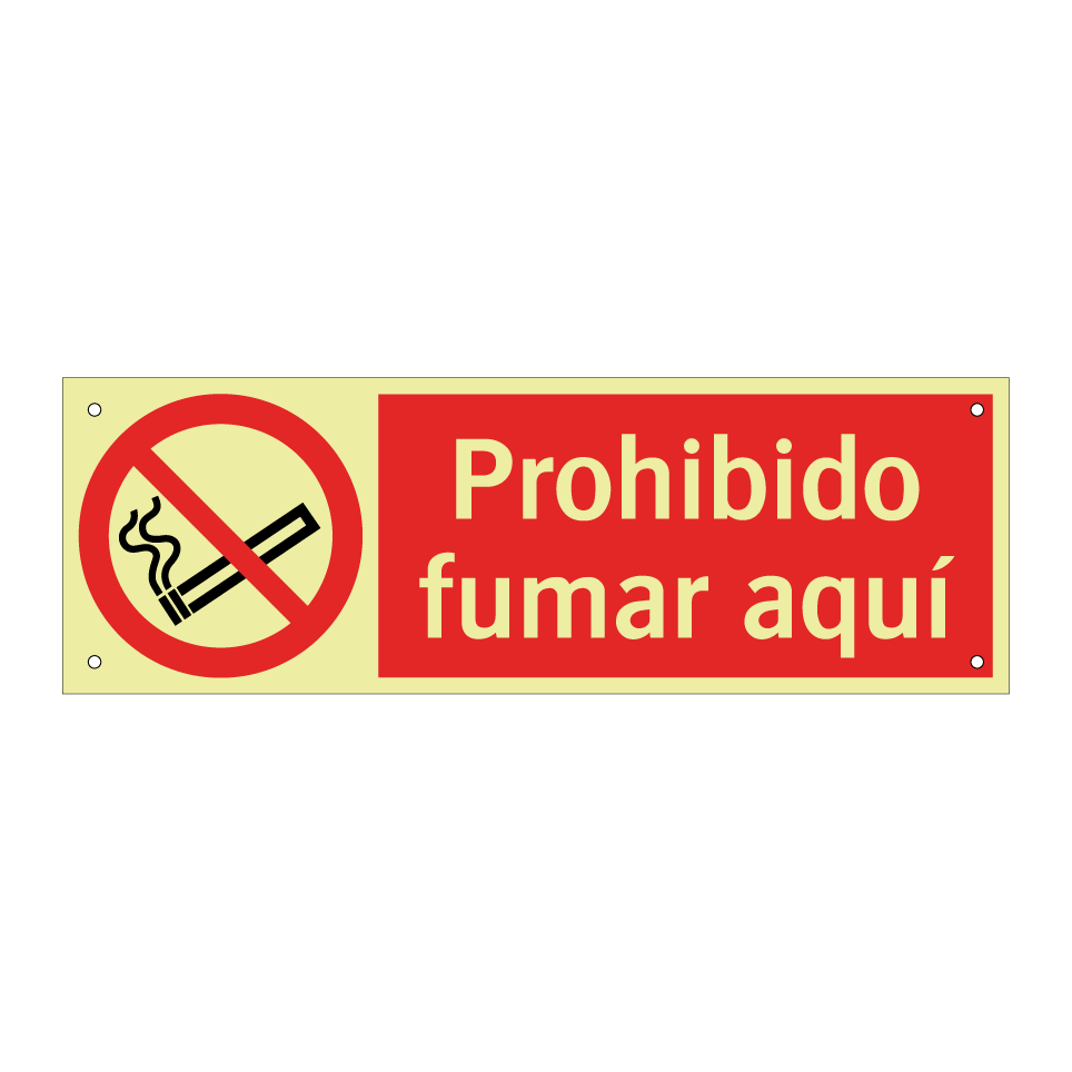 Prohibido fumar aquí