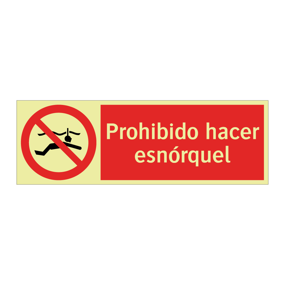 Prohibido hacer esnórquel