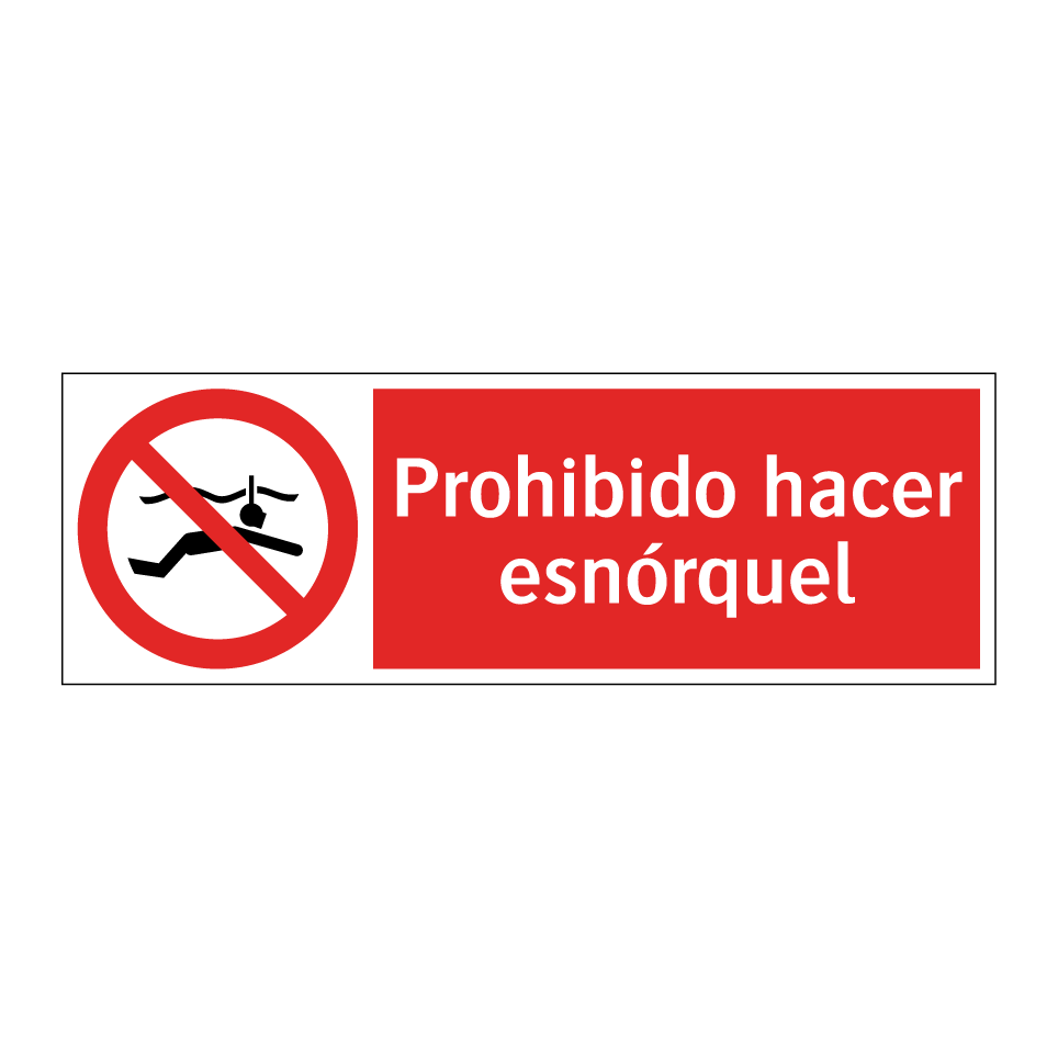 Prohibido hacer esnórquel