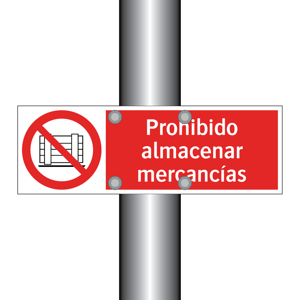 Prohibido almacenar mercancías