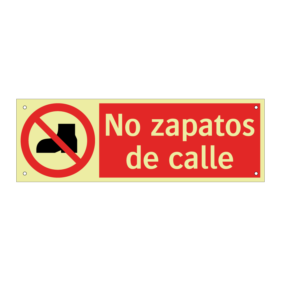 No zapatos de calle