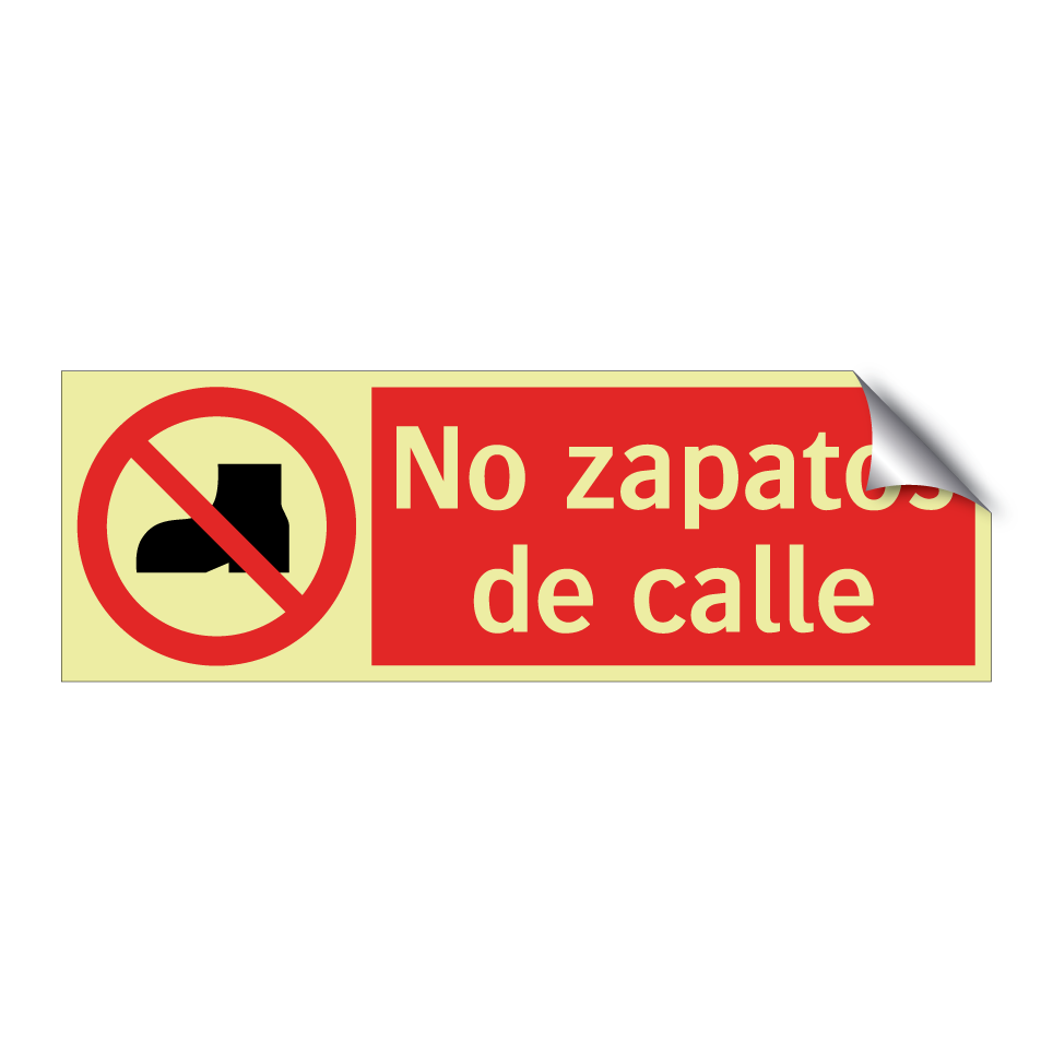 No zapatos de calle