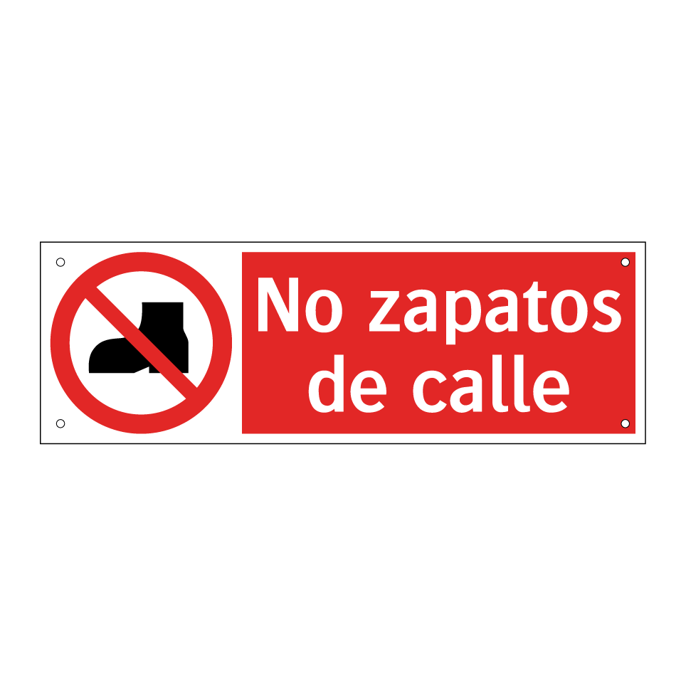 No zapatos de calle