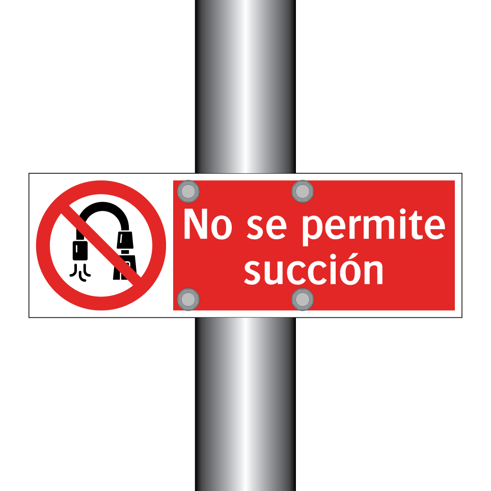 No se permite succión