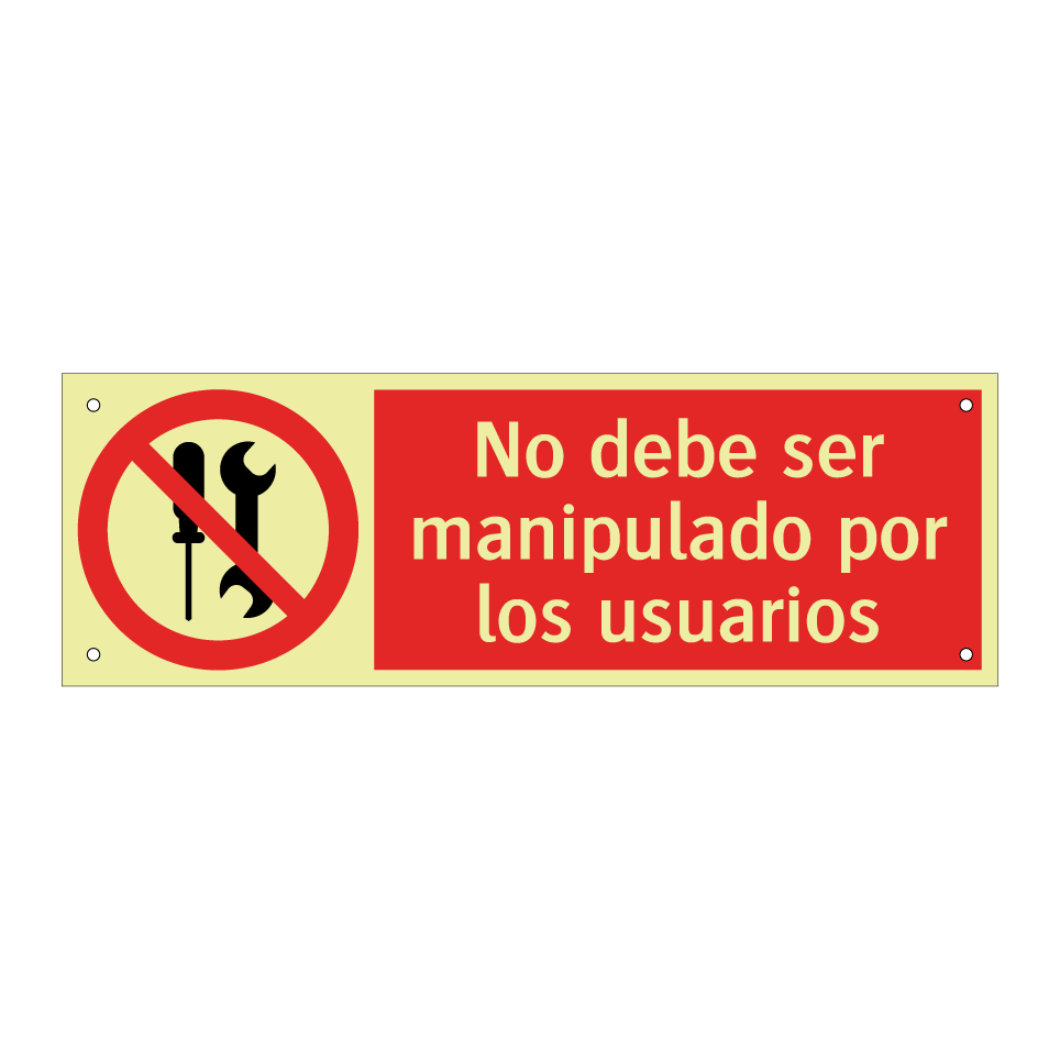 No debe ser manipulado por los usuarios