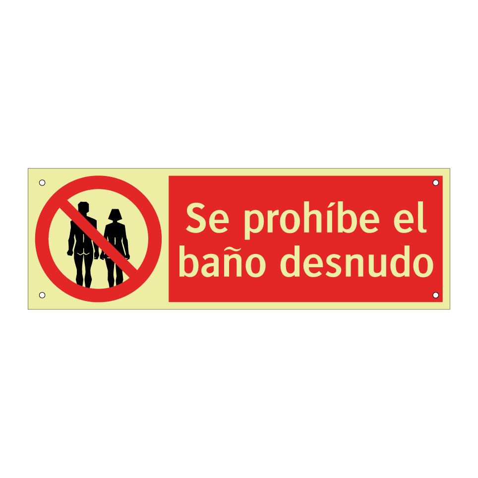 Se prohíbe el baño desnudo