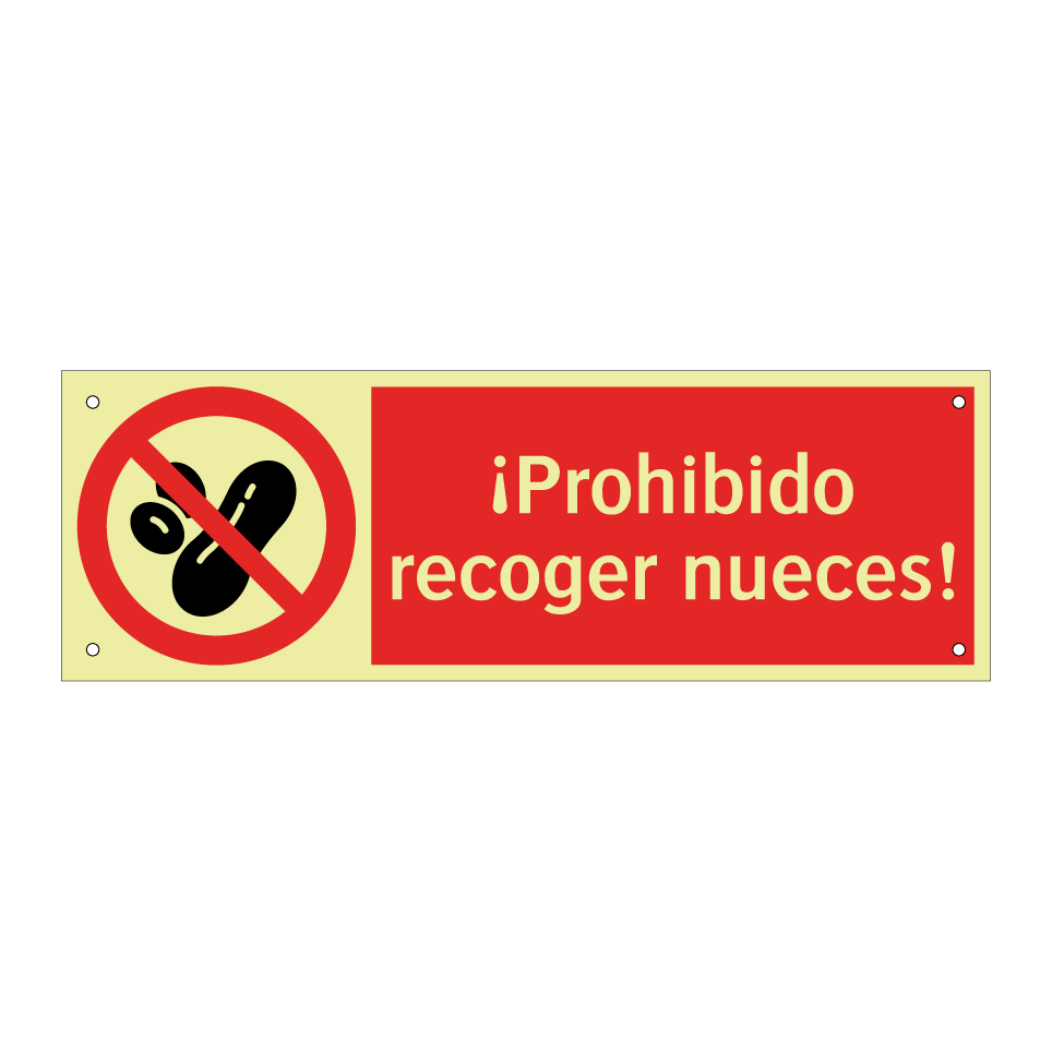 ¡Prohibido recoger nueces!