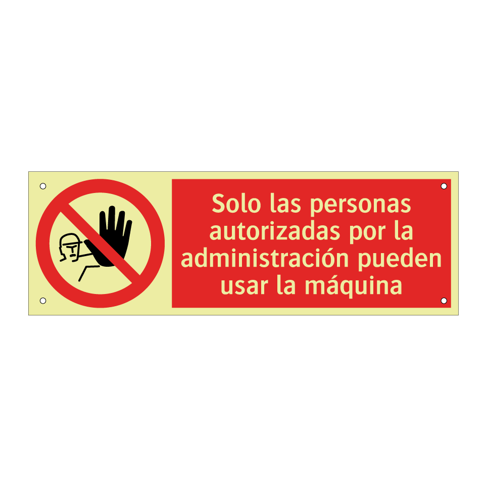 Solo las personas autorizadas por la administración pueden usar la máquina