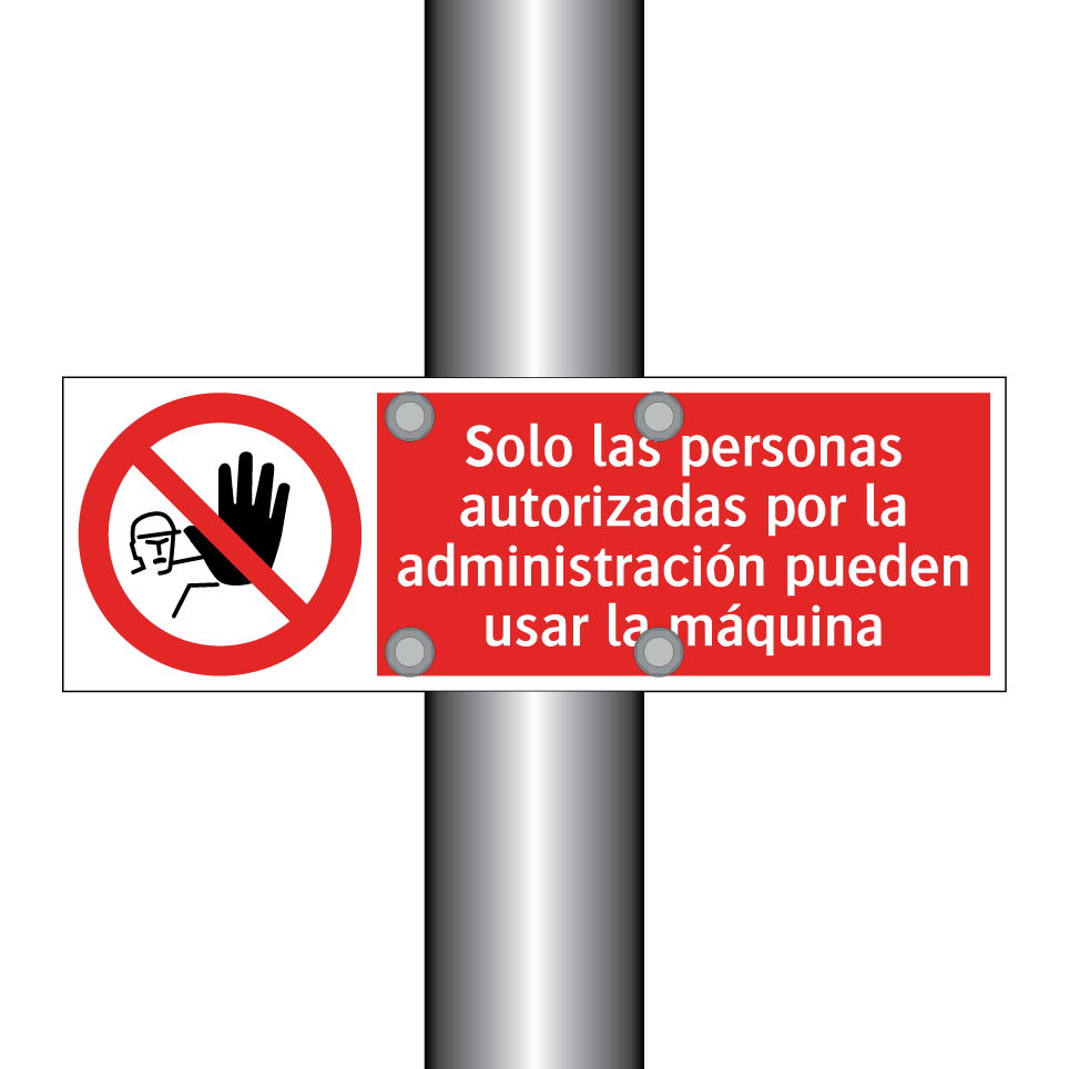 Solo las personas autorizadas por la administración pueden usar la máquina