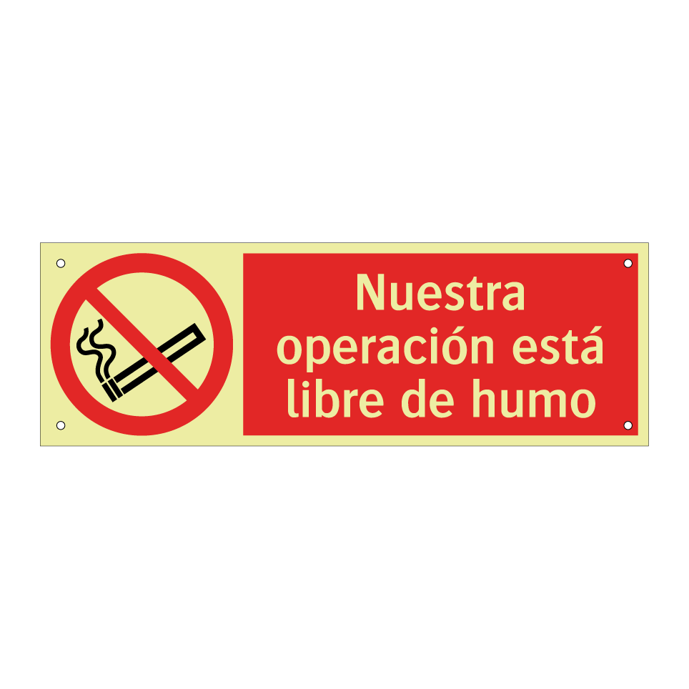 Nuestra operación está libre de humo