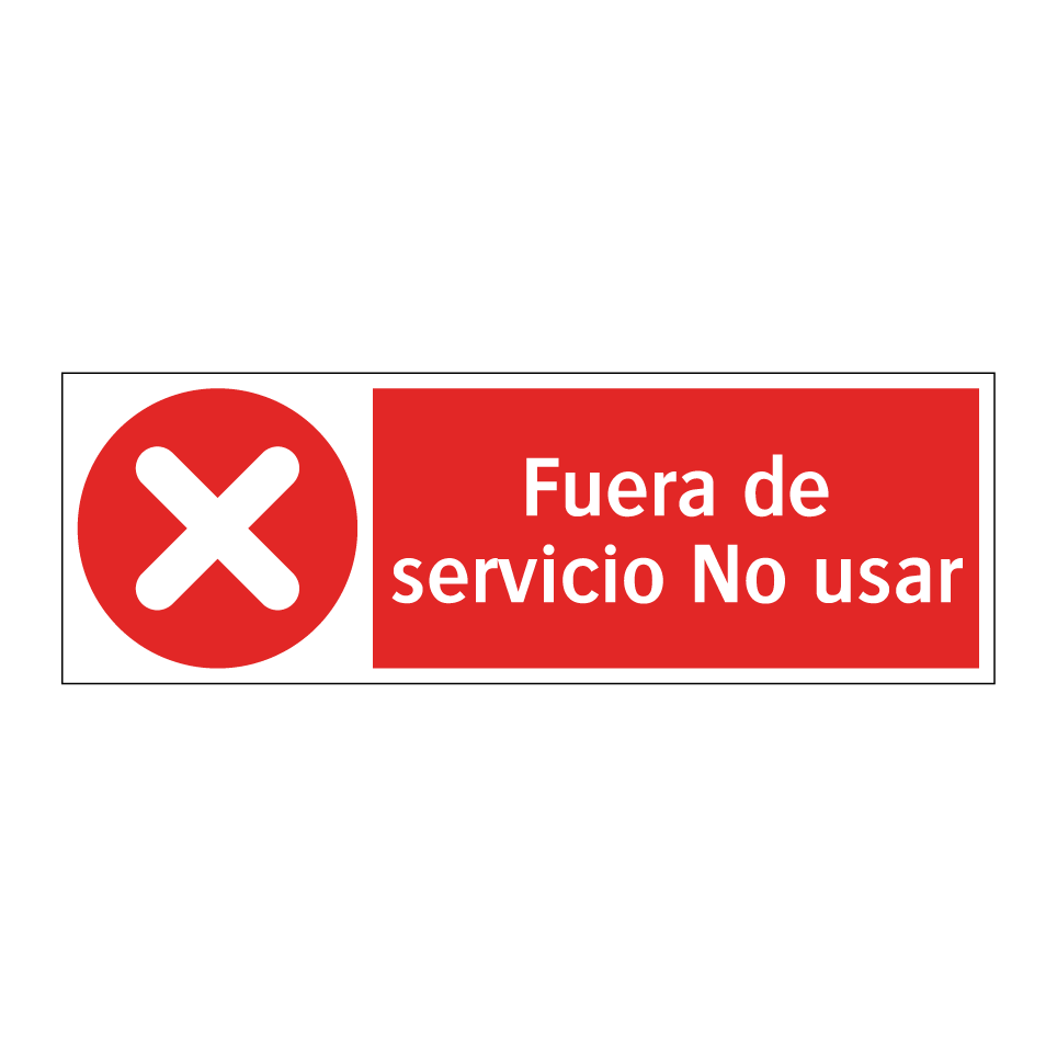 Fuera de servicio No usar