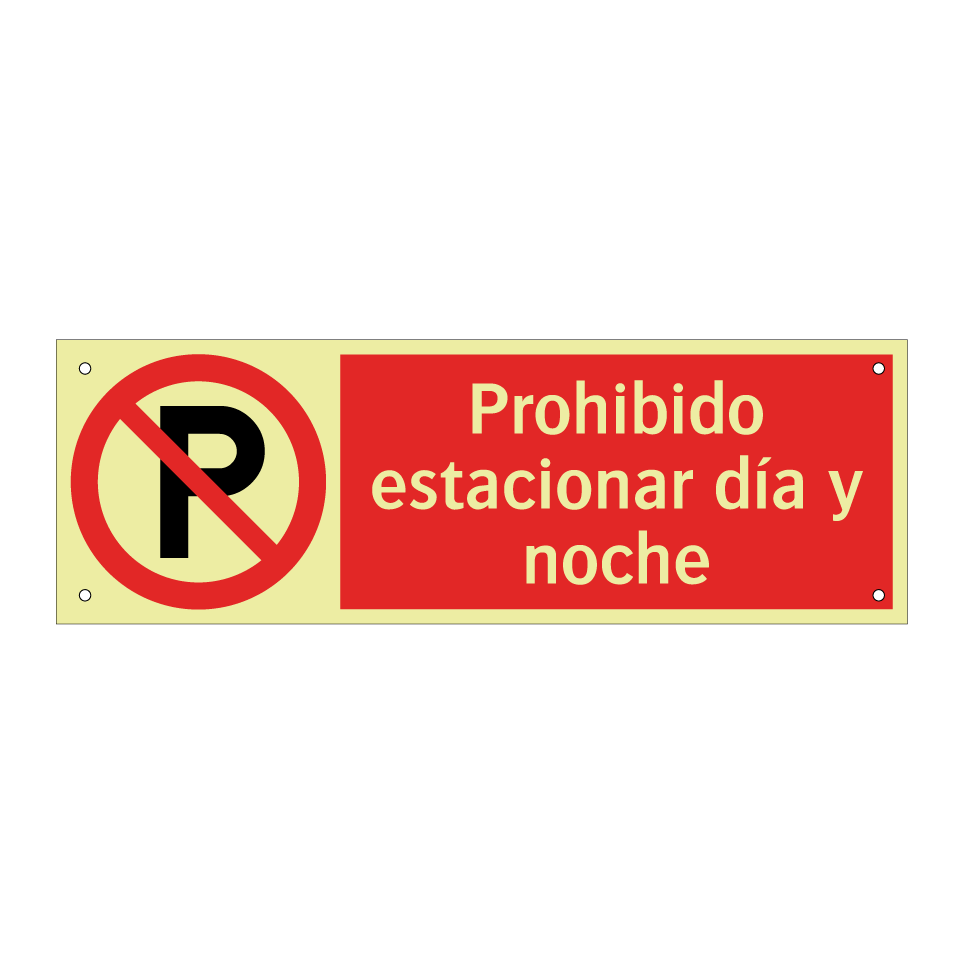 Prohibido estacionar día y noche