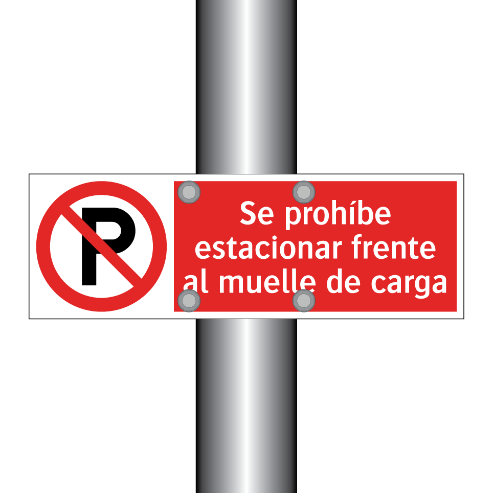 Se prohíbe estacionar frente al muelle de carga