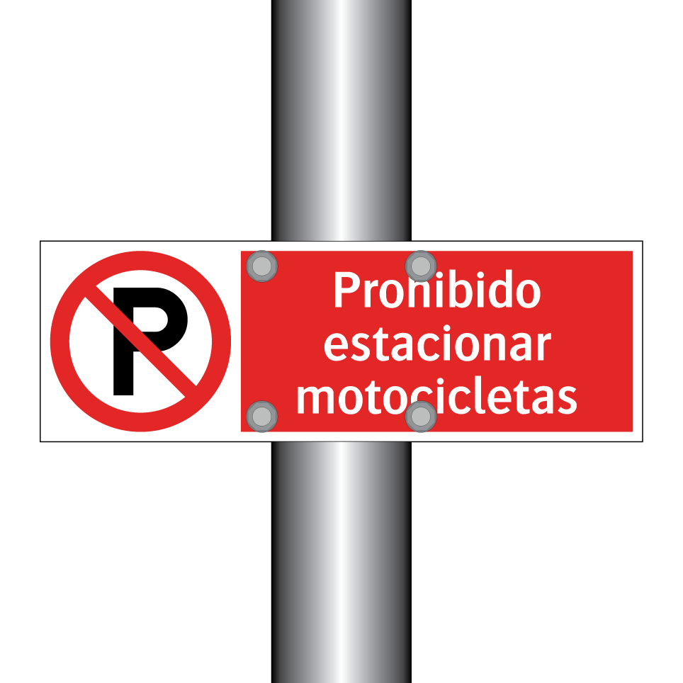 Prohibido estacionar motocicletas