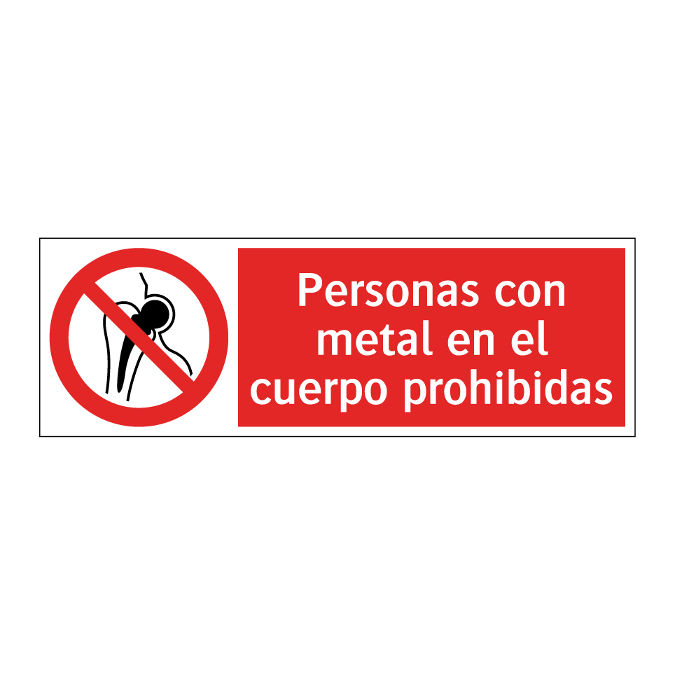 Personas con metal en el cuerpo prohibidas