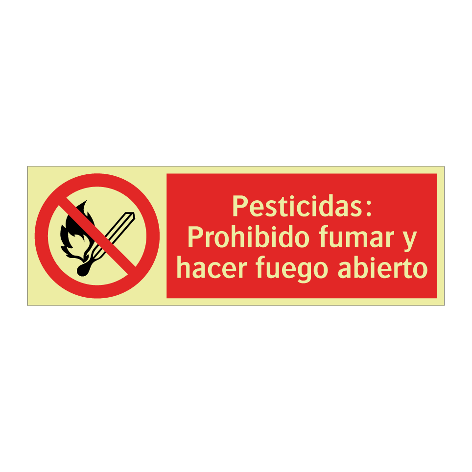 Pesticidas: Prohibido fumar y hacer fuego abierto