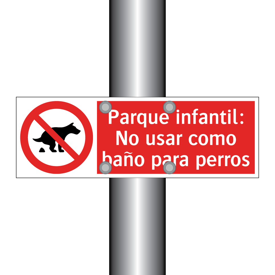 Parque infantil: No usar como baño para perros
