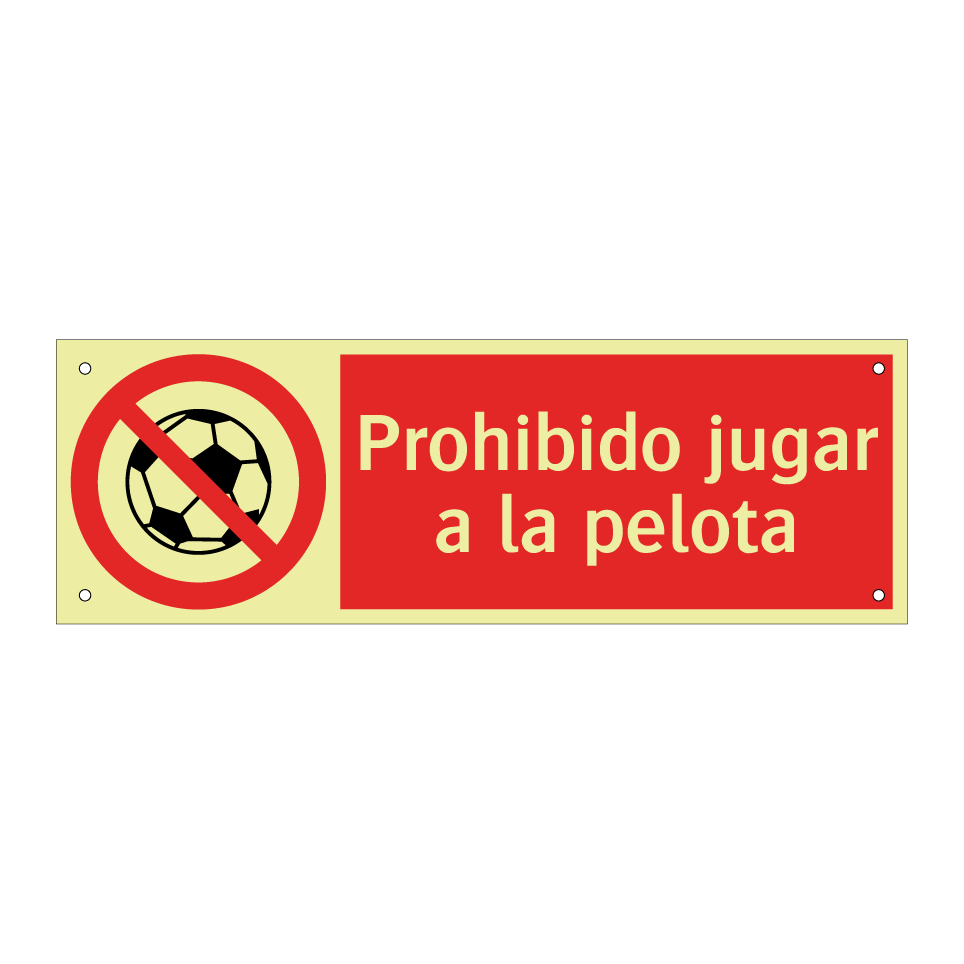 Prohibido jugar a la pelota