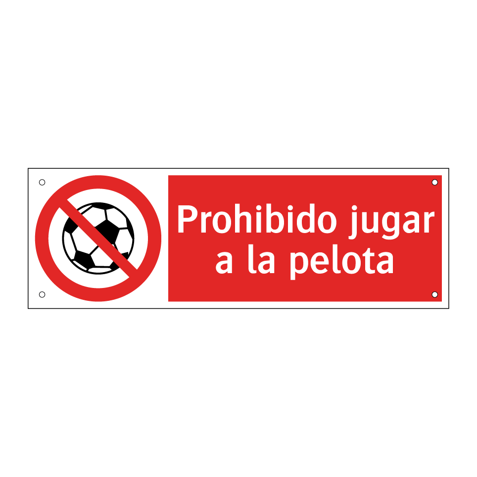 Prohibido jugar a la pelota