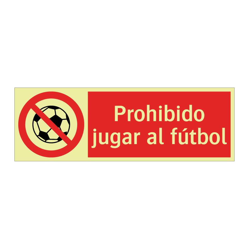 Prohibido jugar al fútbol
