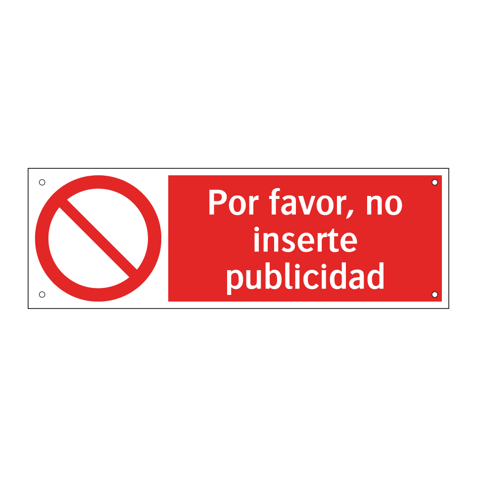 Por favor, no inserte publicidad