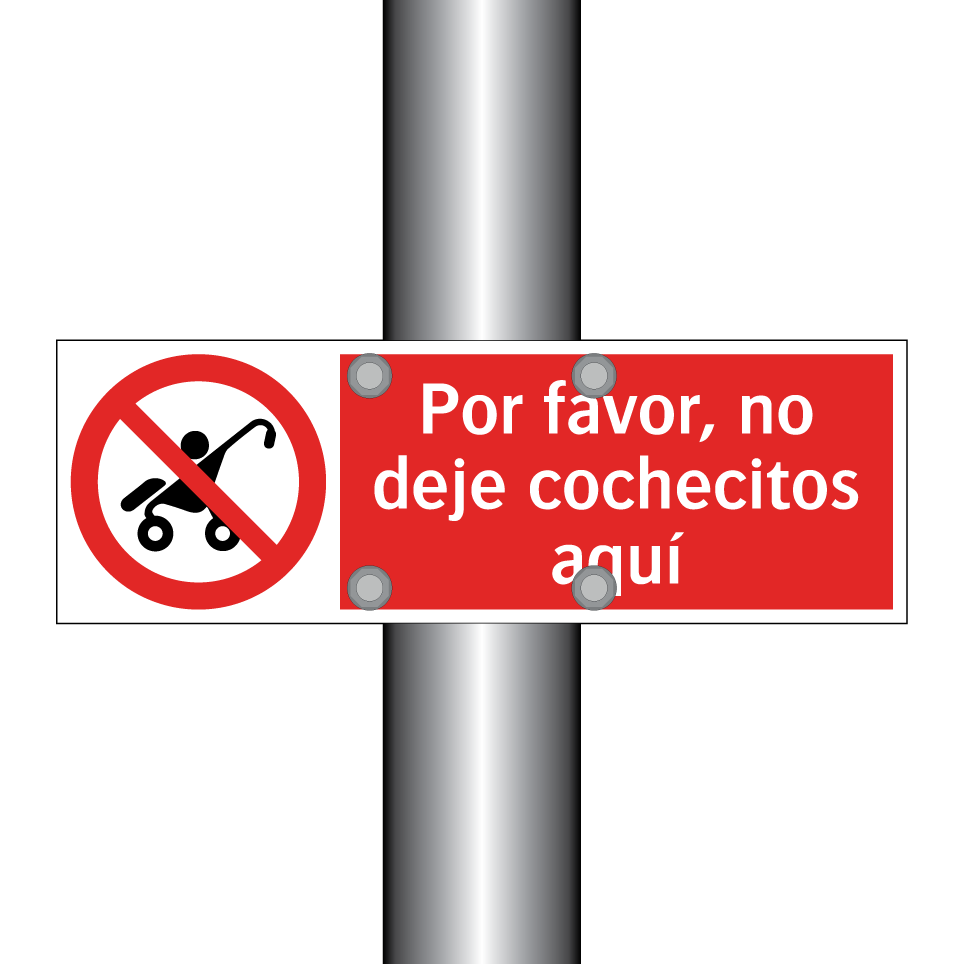 Por favor, no deje cochecitos aquí