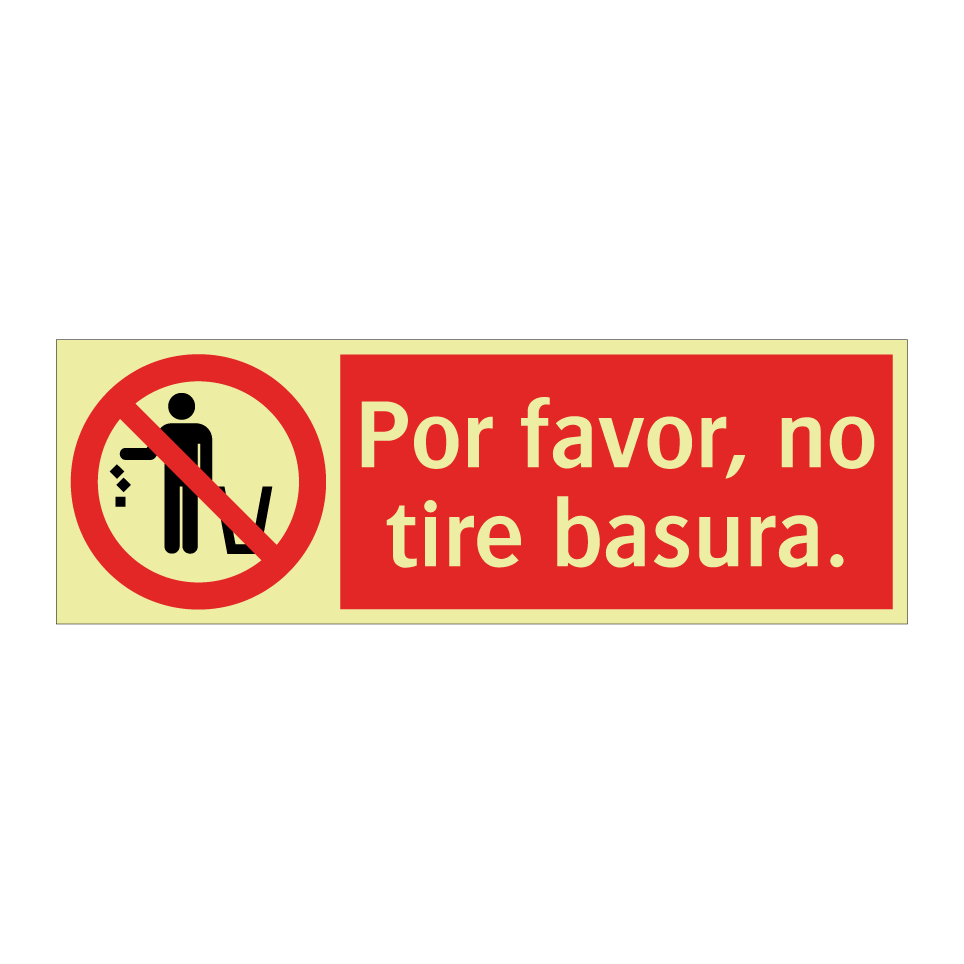 Por favor, no tire basura.