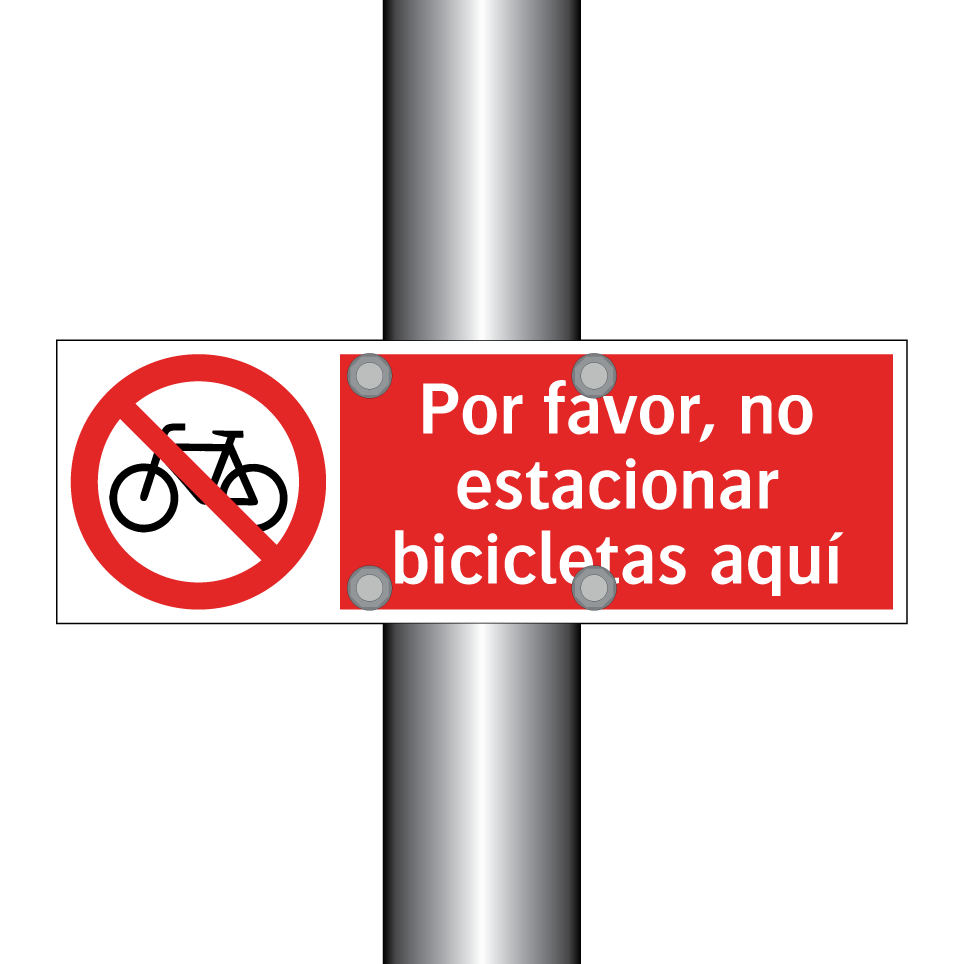 Por favor, no estacionar bicicletas aquí