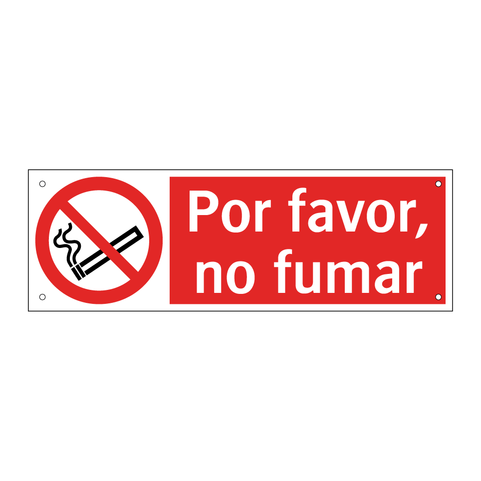 Por favor, no fumar