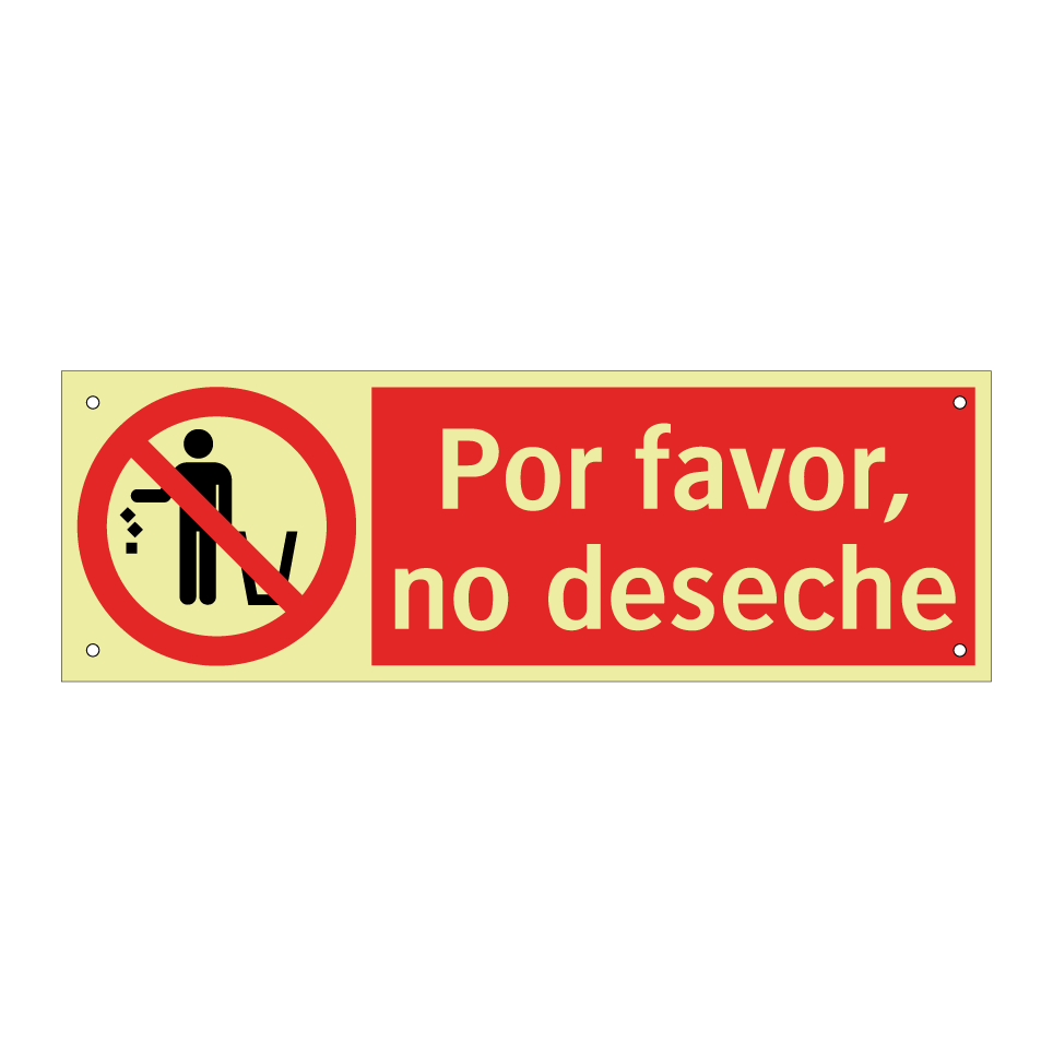 Por favor, no deseche